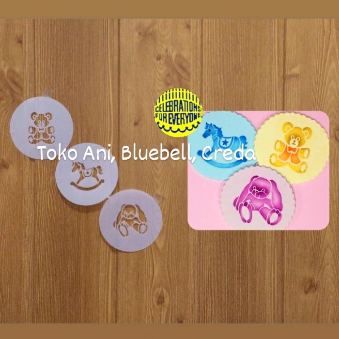 

TERBARU Designer Stencil : Mini Baby Toys Set-3 , 5cm