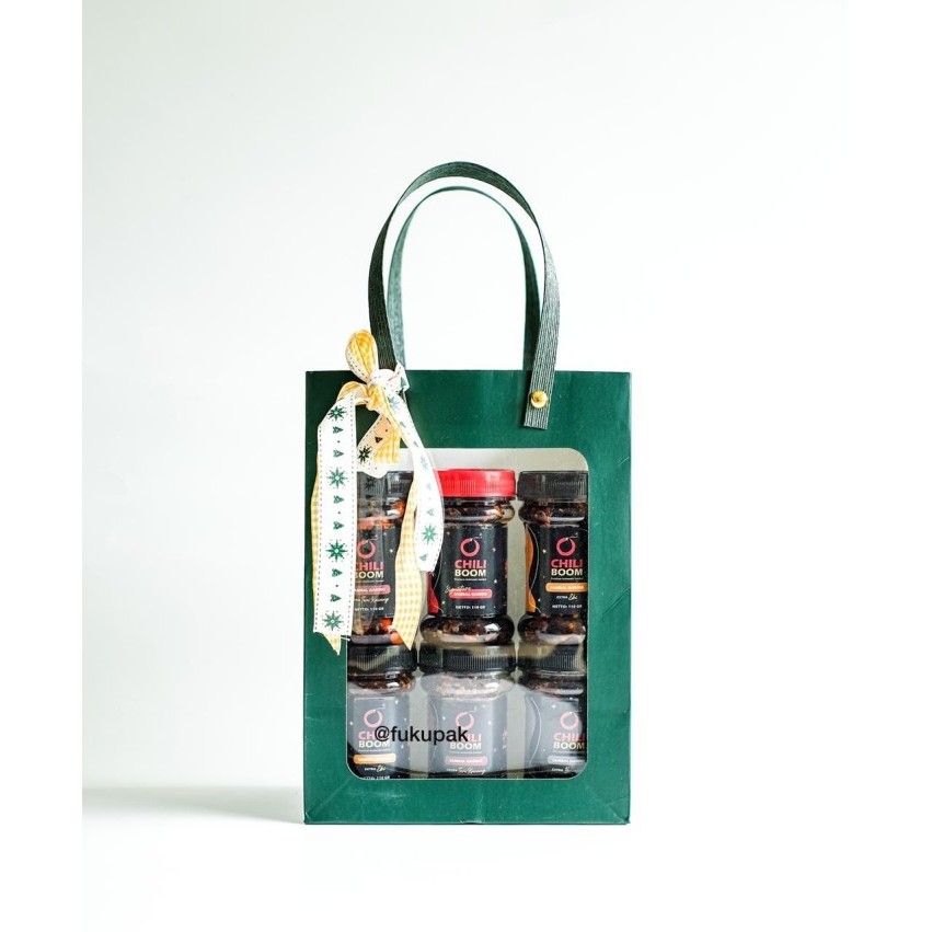 

Paperbag Jendela Shopping Bag Window Frame Kantongan Hamper (10Pcs)