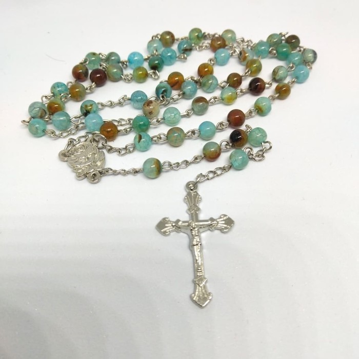 Rosario Batu Alam Blue Marine Rosario Handmade Batu