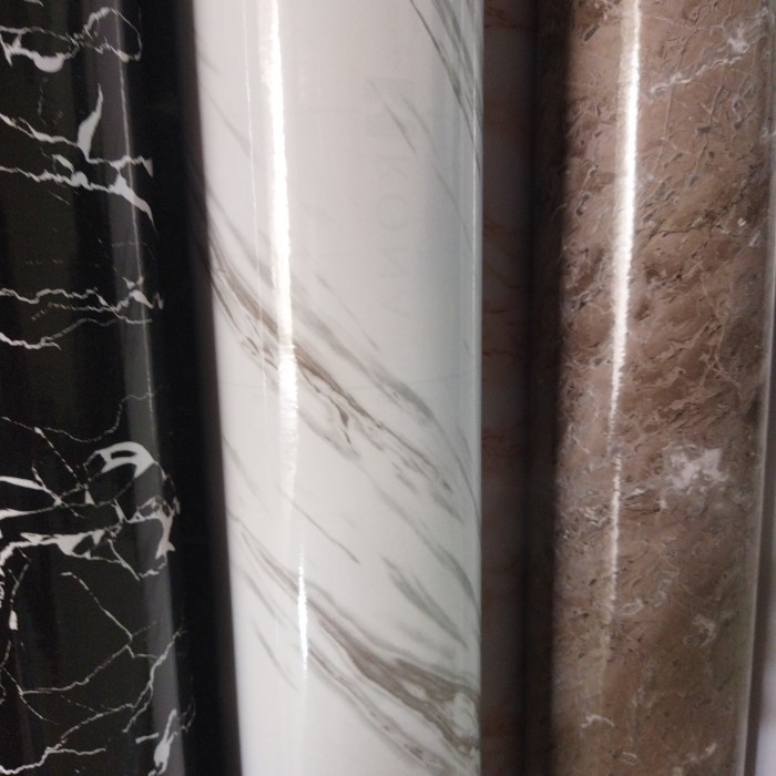 Stiker Lantai Bertekstur/Marmer Waterproof L122CmxP 1meter