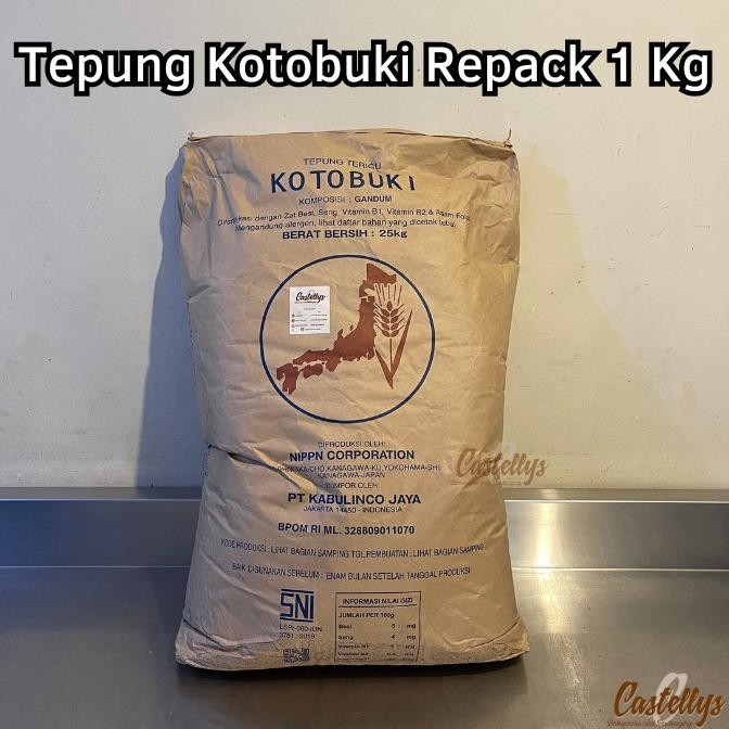 

favorit] Tepung Kotobuki REPACK 1 KG Terigu Jepang Protein Rendah