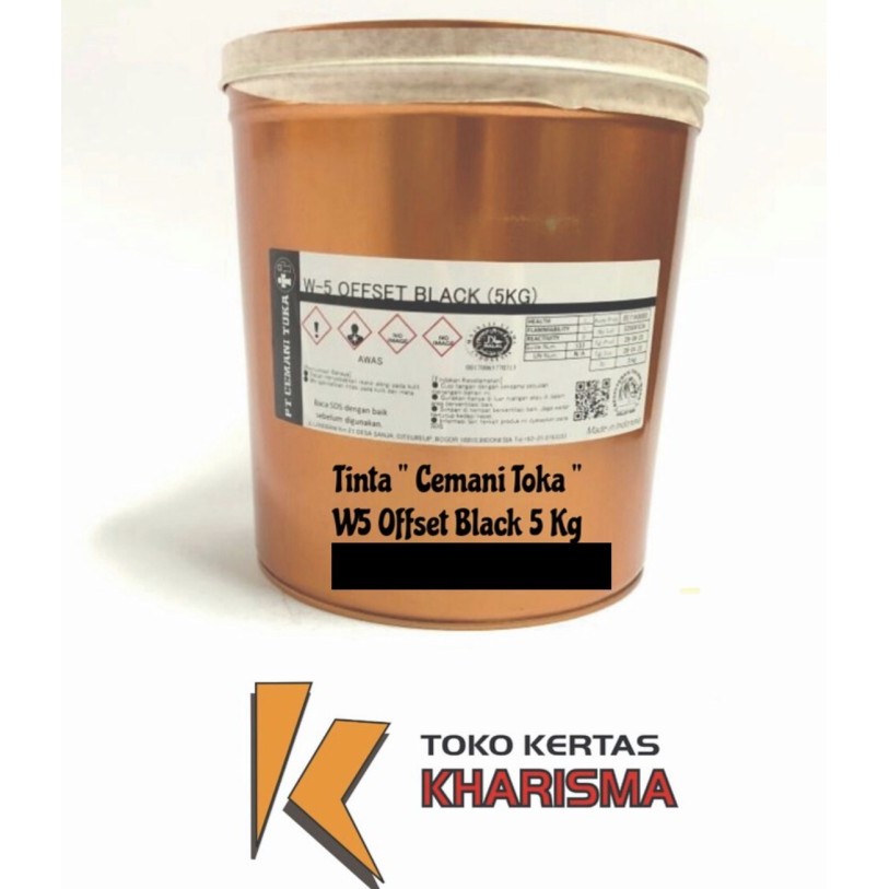 

Tinta Cetak , CemaniToka , W5 Offset Black 5 kg