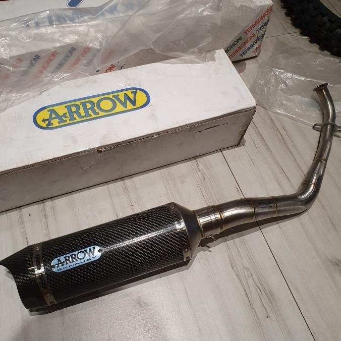 Diskon Knalpot Arrow Thunder Black Carbon Yamaha All New Nmax Aerox Original