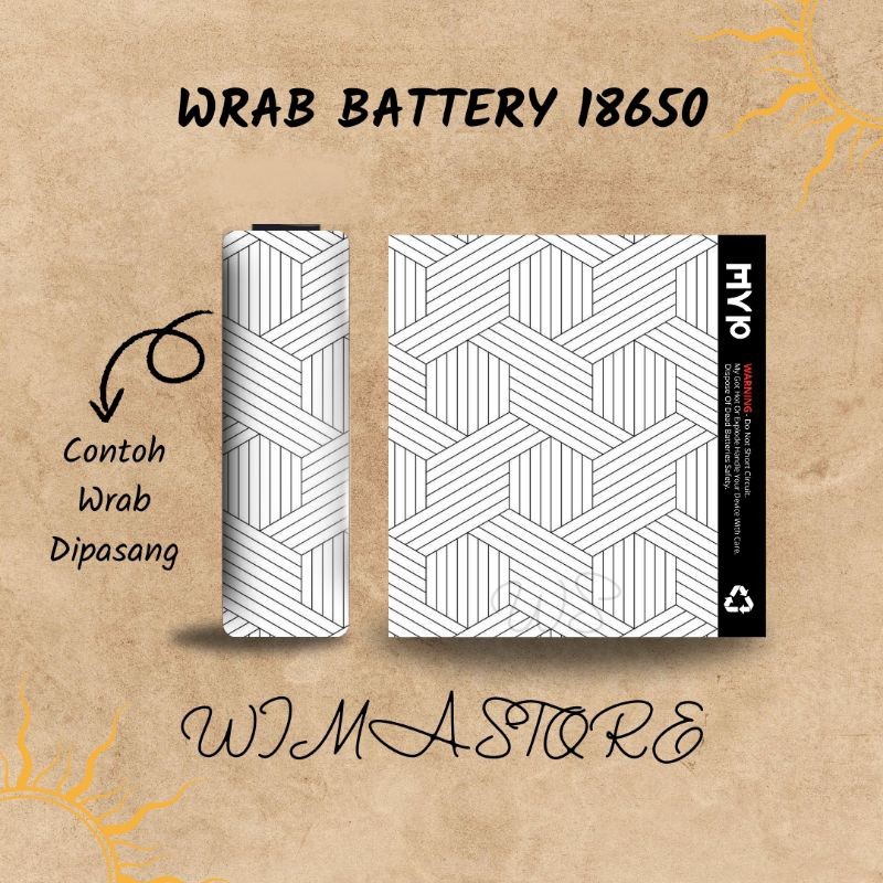 

Premium Cut - Stiker Wrap Baterai 18650 V2 Abstrak Untuk Melindungi 10 Garskin Stiker / Case Custom Terlaris 2PCS/ Fullbody