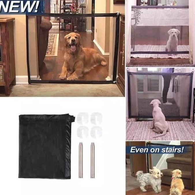 pagar jaring anjing portable lipat termurah