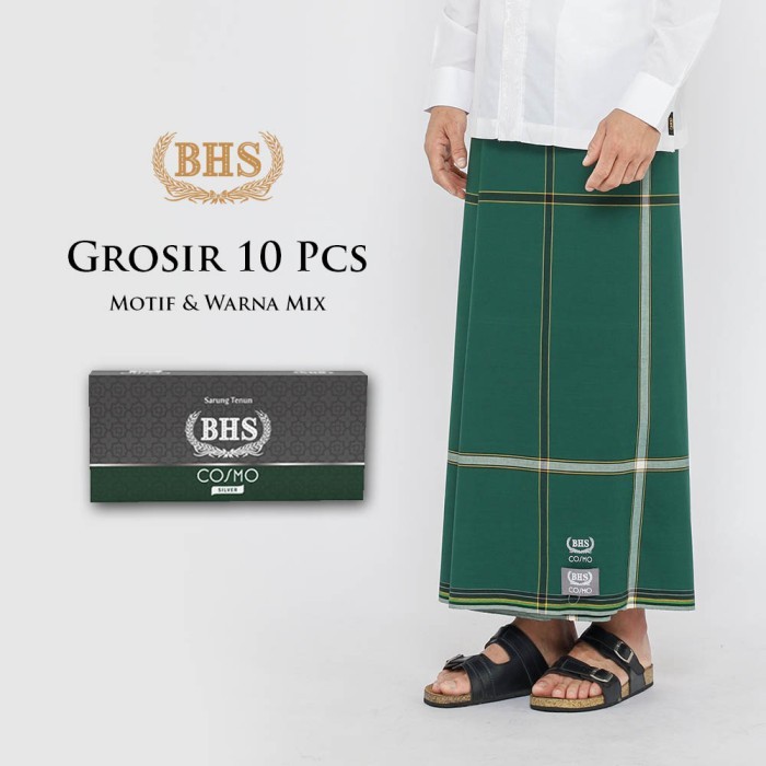 Grosir 10 Pcs Sarung Bhs Cosmo Silver