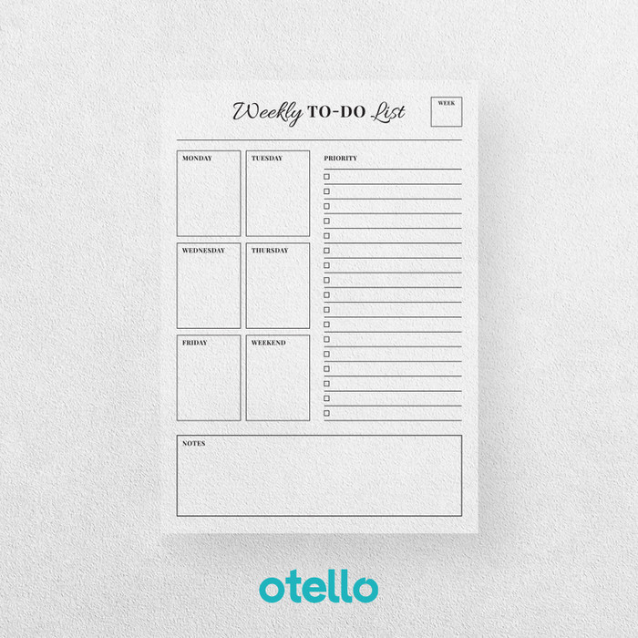 

To Do List Weekly Planner Akrilik | Wall Planner Dinding Papan Jadwal