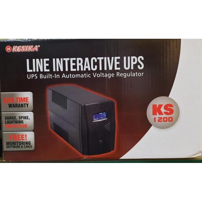 Produk Baru Ups Kenika 1200Va 720W Ks-1200 With Lcd Display