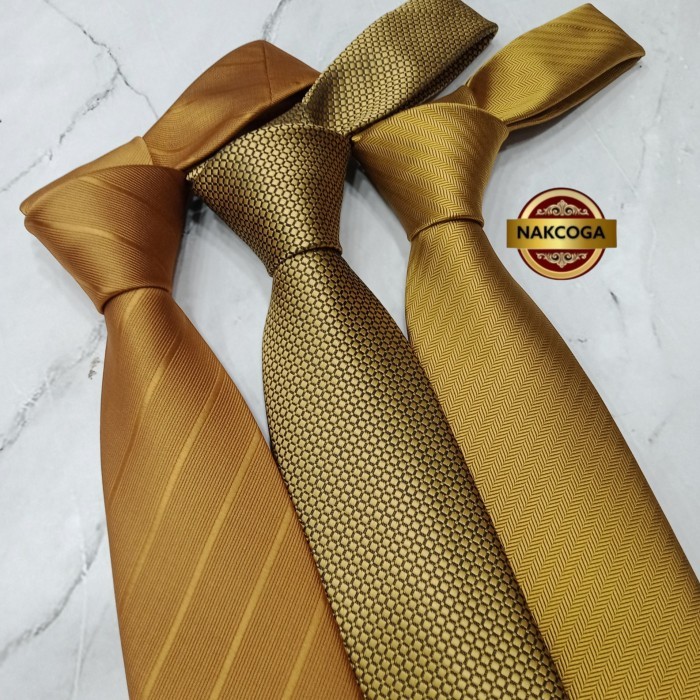 dasi gold polos dasi panjang gold mewah murah dasi kantor pria tie