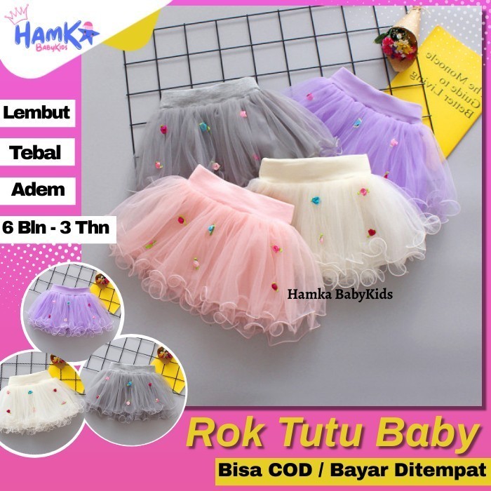 Rok Tutu Bayi Anak Perempuan Import Little Flower Mutiara Premium