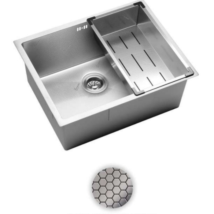 Kitchen Sink Lavenia LS 1076 NN Honeycomb Embossed / Kitchen Sink Stainless 304 Lavenia / Bak Cuci