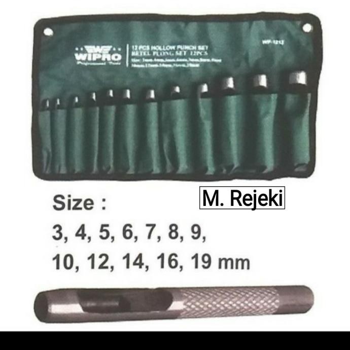 

Terlaris Hollow Punch / Betel Plong Set 12 Pcs - Wipro WP1212 (Ori) SALE