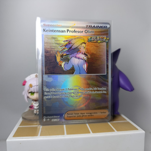 ORI Kartu Pokemon Keintensan Profesor Olim Purba Pokeball Foil Holo Mirror Indo H Terastal sv8a I 16