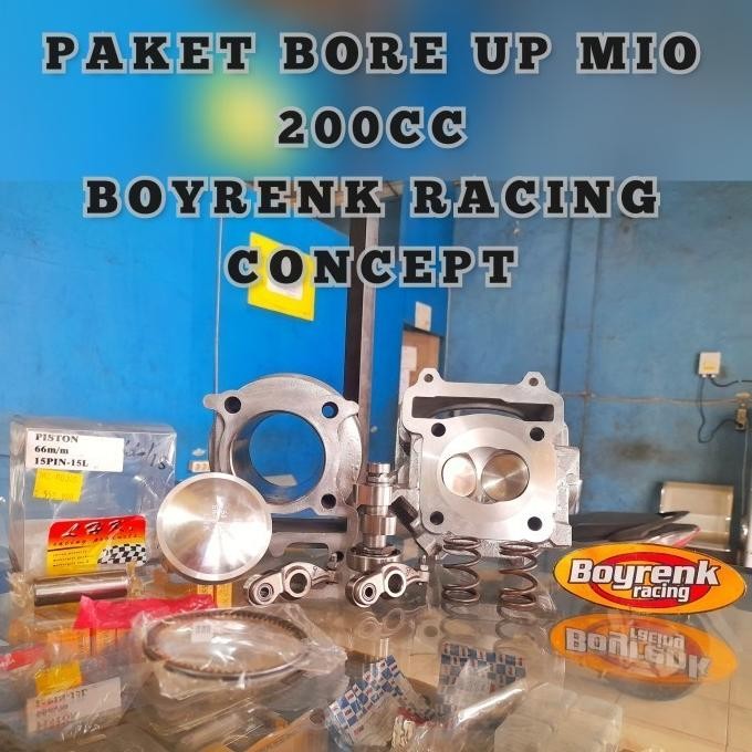 Promo PAKET BORE UP PNP MIO SPORTY MIO 5LW 200 CC BY BOYRENK RACING CONCEPT COD
