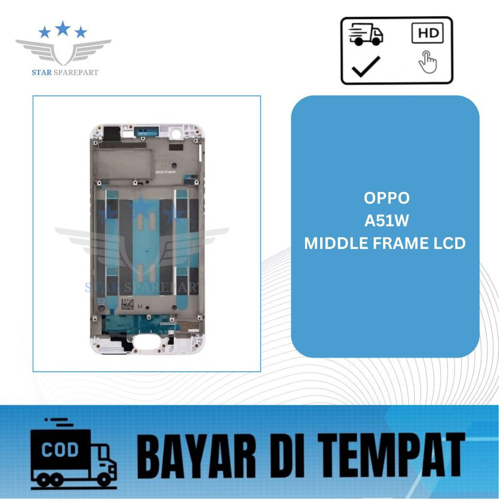 MIDDLE FRAME LCD OPPO A51W