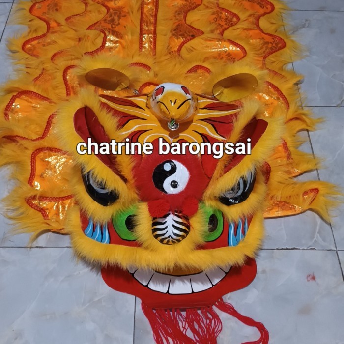 New.. Paket Barongsai Dan 2 Celana Uk 80 Cm Bahan Dan Bentuk Asli Barongsai