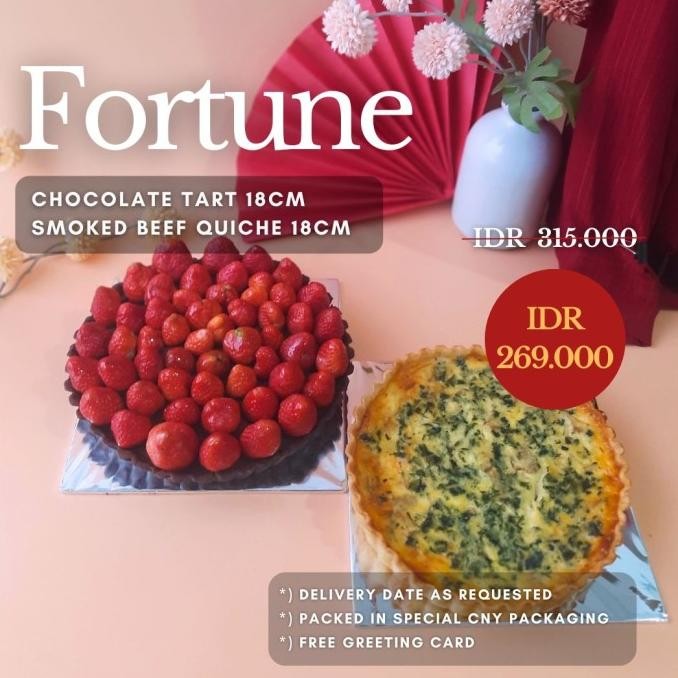

Promo Cny Hampers Imlek / Parsel Sincia / Lunar Parcel - Chocolate Tart Quiche