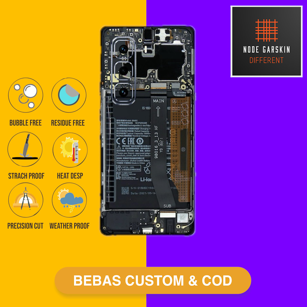 Garskin Skin Infinix Hot 50 Pro Plus Hot 50 Pro+ Fullbody atau Backonly - Bisa Custom - teardown mes