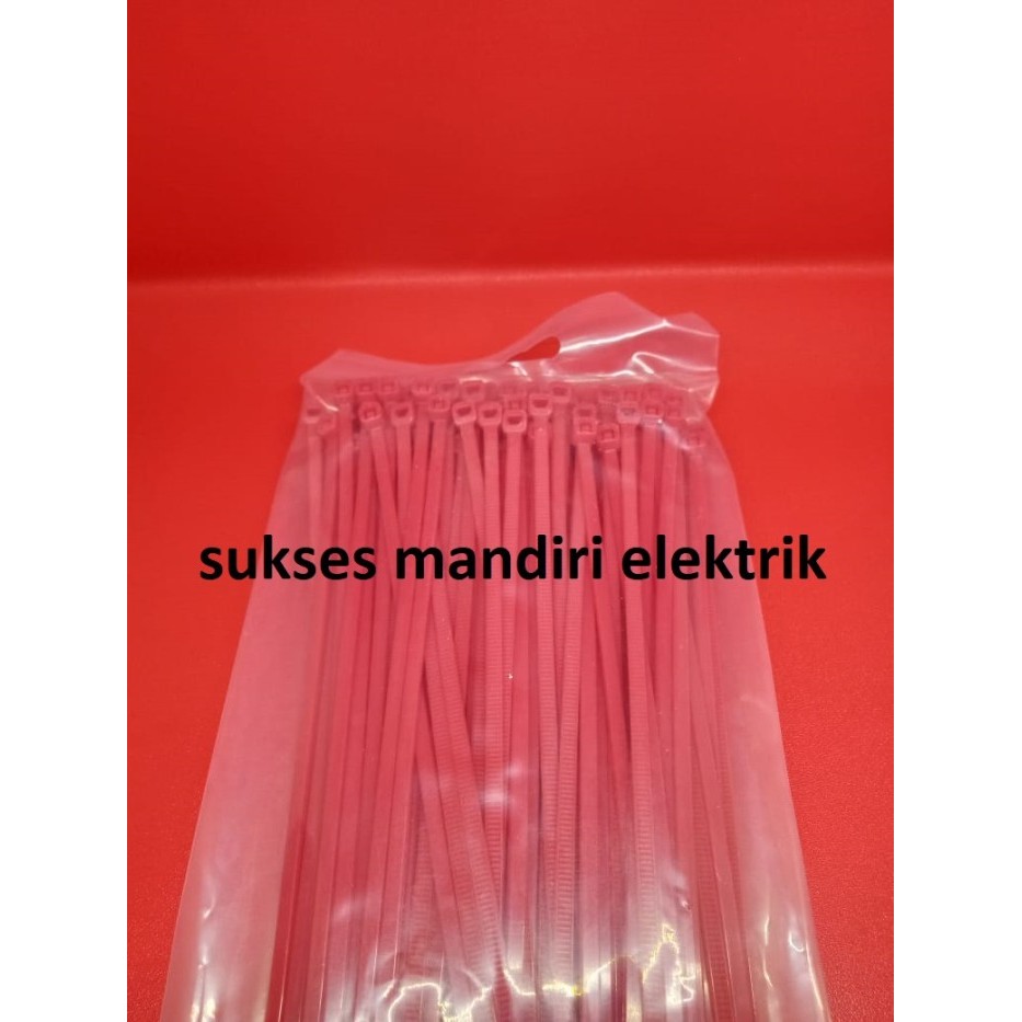 Kabel Ties KSS CV 100 isi 100pcs warna /CV100x2.5 KSS warna - Merah