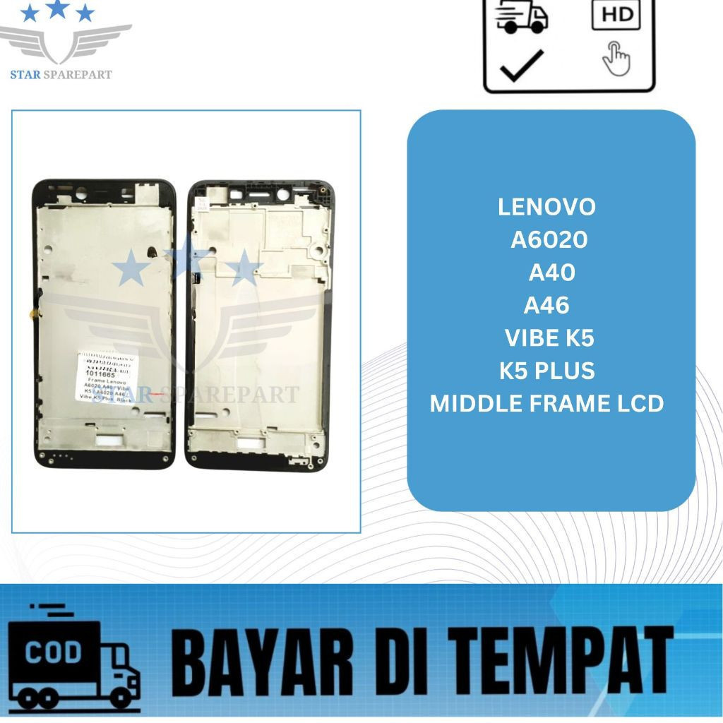 MIDDLE FRAME LCD LENOVO A6020 A40/ A46 ( VIBE K5/ K5 PLUS )