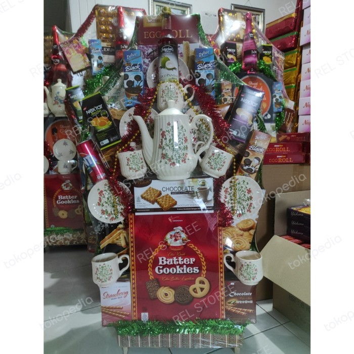 

PROMO !!! SALE TERLARIS PARCEL SNACK MIX TEASET/ HAMPERS NATAL LEBARAN TERBARU READY