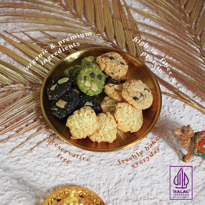 

PROMO !!! SALE TERLARIS HAMPERS LEBARAN / IDUL FITRI / EID MUBARAK - OATMEAL COOKIES (3 JARS) READY