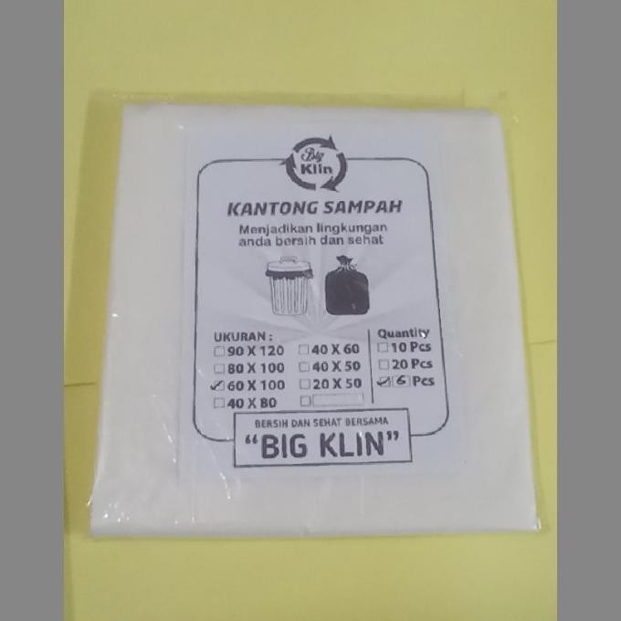 Kantong Plastik Sampah Putih Bening Tebal Berkualitas 90120 Terlaris