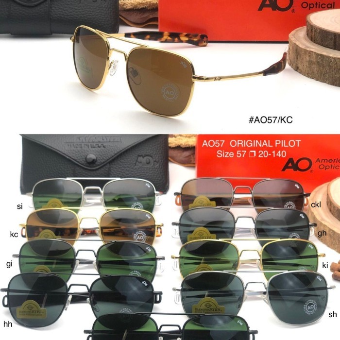 Kacamata AMERICAN OPTICAL AO SIZE 57 Pilot Aviator GH