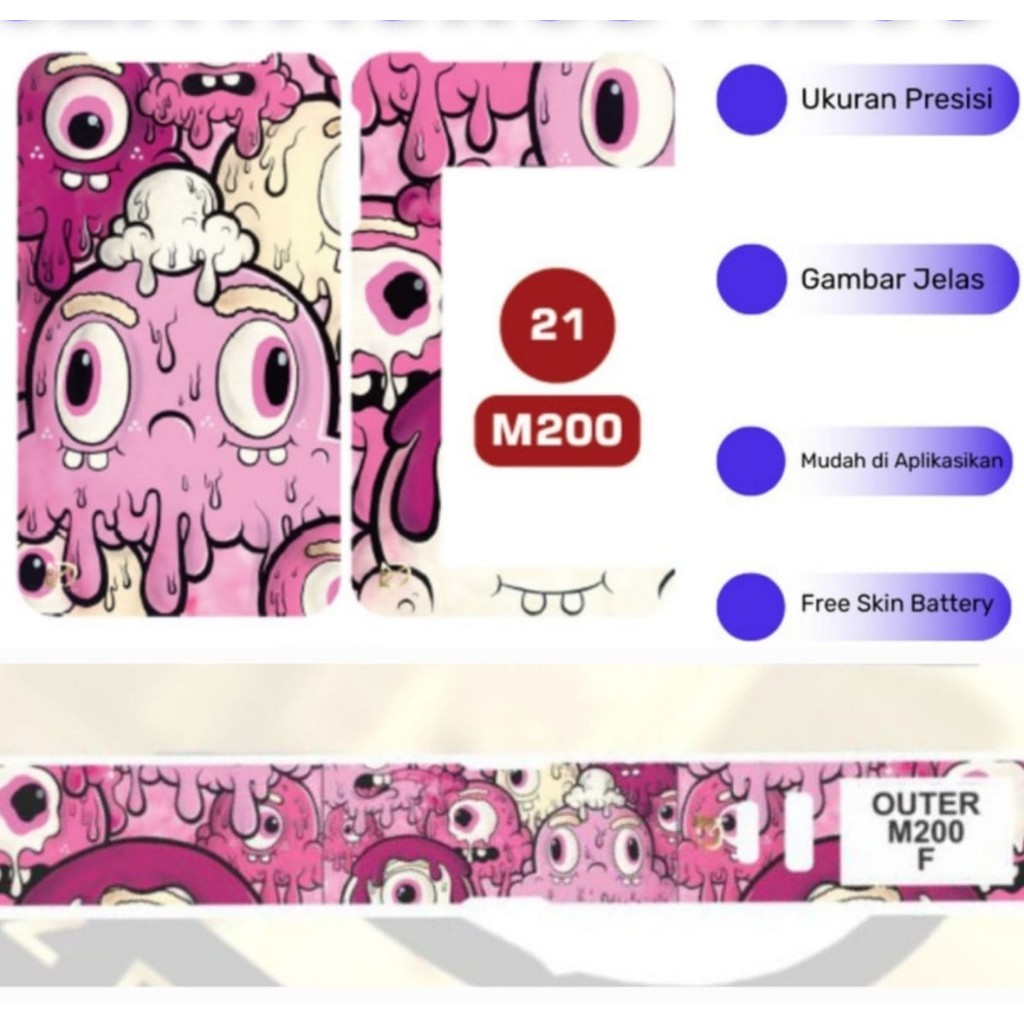 

Premium Cut - Namikami Kertas Tempel M200 Stiker Label Fs 021 Garskin Stiker / Case Custom Terlaris 2PCS/ Fullbody