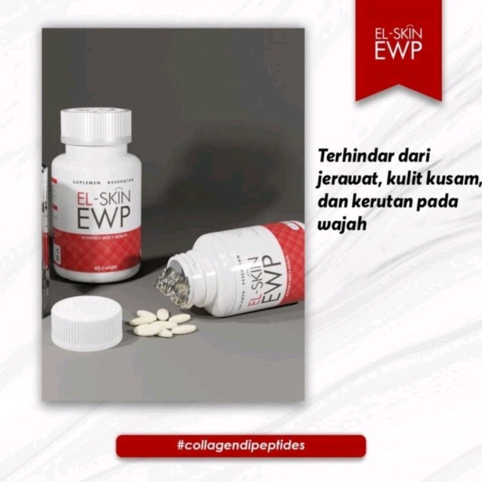 

ORIGINAL El- Skin Ewp Kapsul Kolagen Pemutih Kulit Anti Aging PREMIUM