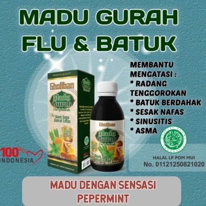 

ORIGINAL Madu Gurah Flu Dan Batuk Gholiban PREMIUM