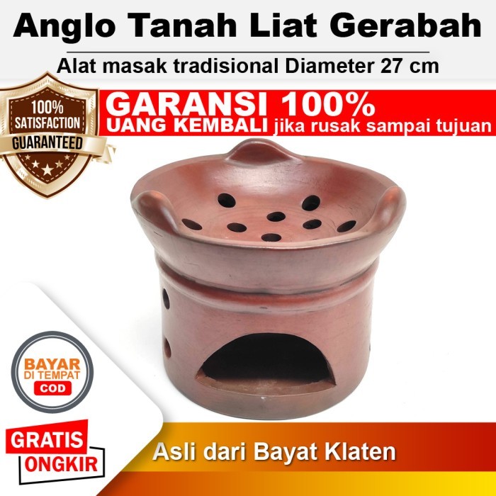 OBRAL Anglo Tanah Liat Gerabah Anglo Arang Areng Alat Masak Tradisional D27