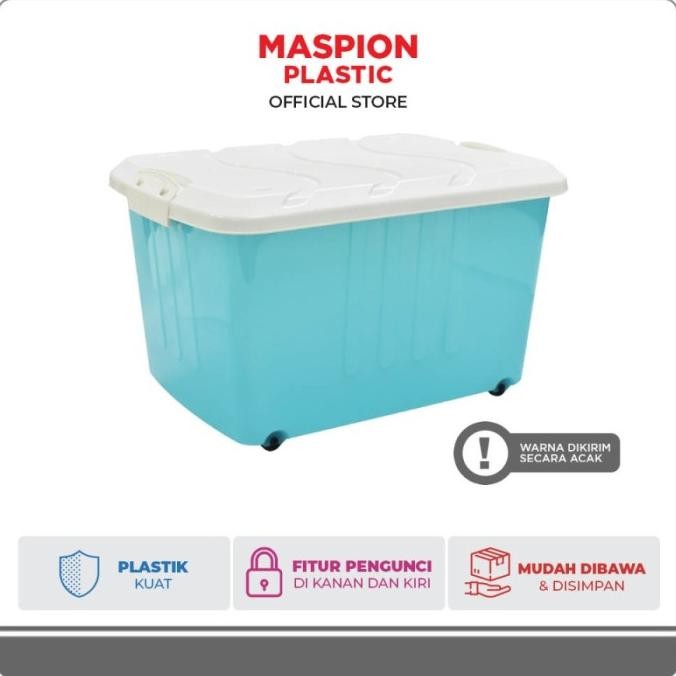 :>:>:>:>] Maspion Box Container Saga 35 Liter / Box Container Dengan Roda