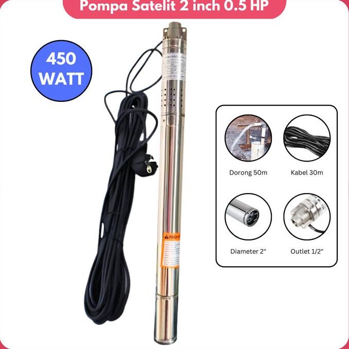 Pompa Celup Sumur 2 In Pompa Satelit Sumur Bor Ac 220V Pompa Sibel Tokosimbah00
