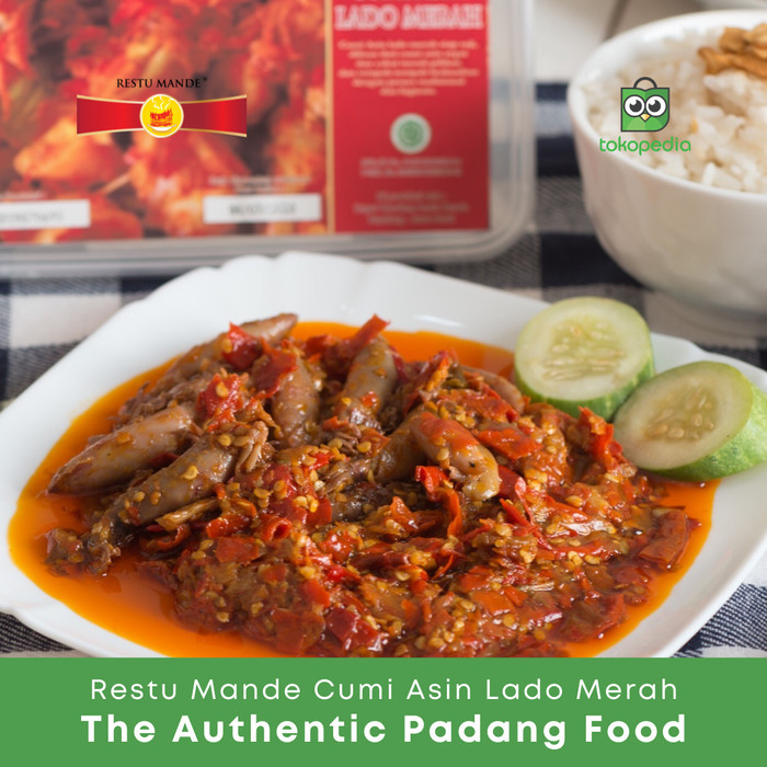 

Cumi Asin Lado Merah Restu Mande 250 gram