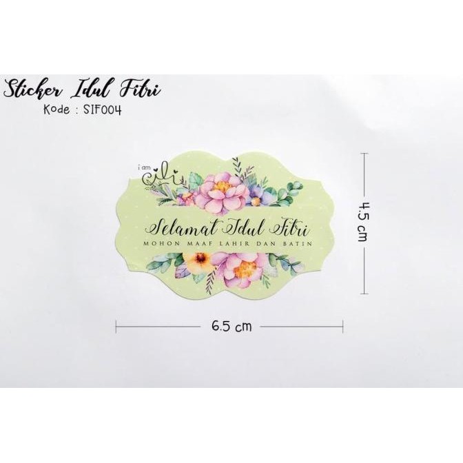 

:=:=:=:=] (SIF004) Stiker Toples kaca plastik lebaran ramadan idul fitri bunga