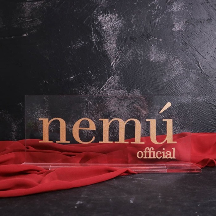 

Nama Meja Akrilik Printed | Table Sign Akrilik | 30 x 10 cm