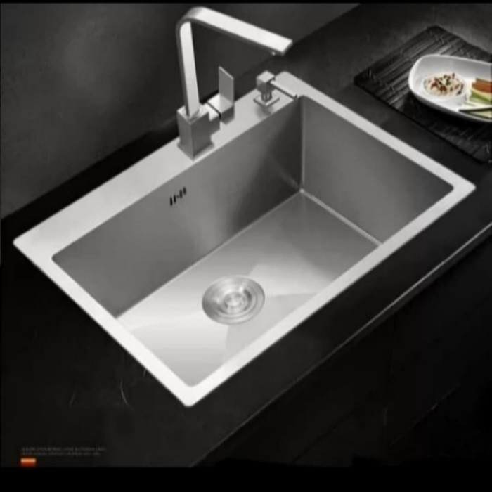 KITCHEN SINK ONAN 6045 KRAN FLEXIBEL / BAK CUCI PIRING ONAN KOMPLIT
