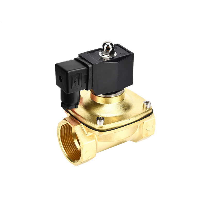 HWG DN32 Brass IP65 Waterproof Liquid Solenoid Valve Normally Closed Normally Open Solenoid Valve