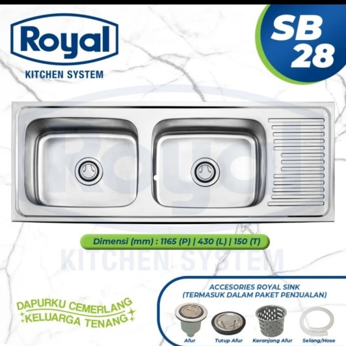 sink tempat cuci piring Royal dalam
