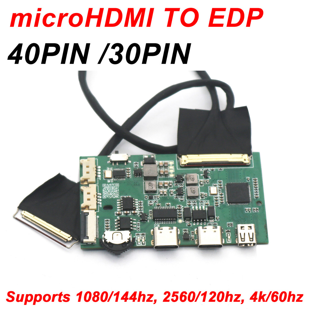 HWG 2K 4K 40PIN HDMI To EDP Driver Board EDP Signal LCD Screen Driver Adapter Portable LED LCD Displ