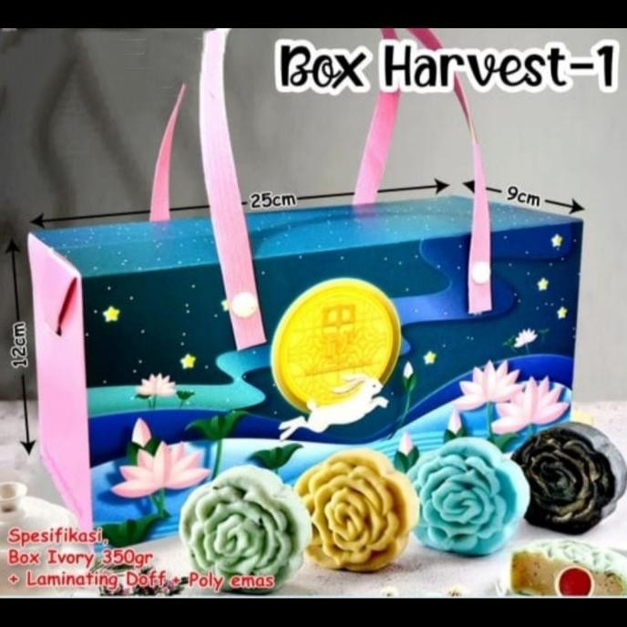 

+++++] Box Harvest Biru/ Box Mooncake Cookies Pao