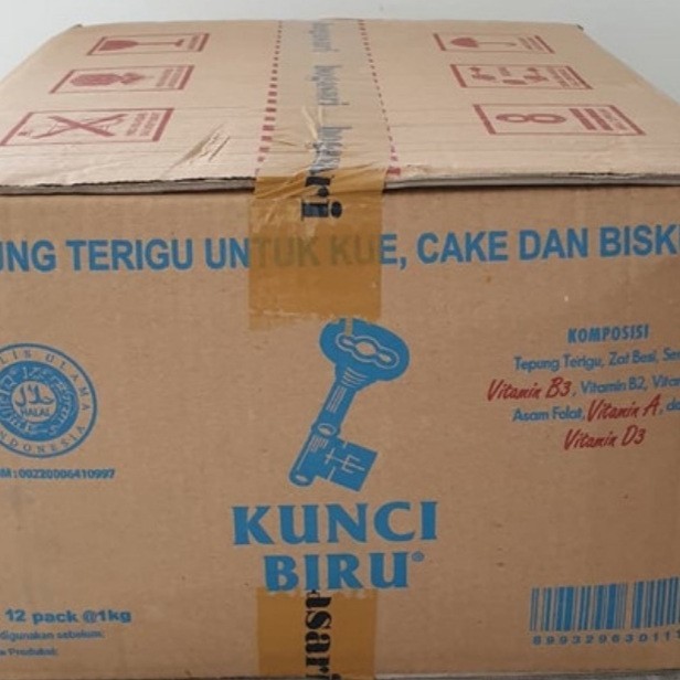 

BARANG TERLARIS Tepung Terigu Kunci Biru dus (121kg)