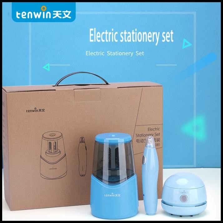 

Tenwin Set Rautan Pensil Elektrik Penghapus Elektronik Set Penyedot