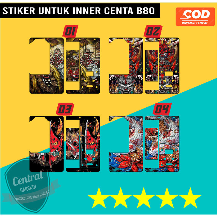 

Premium Cut - B80 Centa Inner Katalog Keren Reog 01 02 Garskin Stiker / Case Custom Terlaris 2PCS/ Fullbody