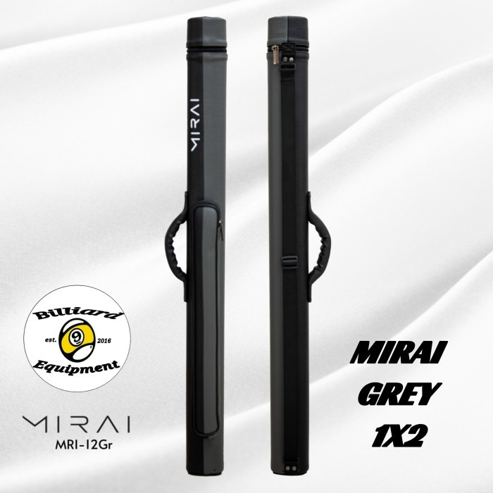 HOT SALE Mirai 1x2 - Grey Tas Billiard Cue Case Billiard