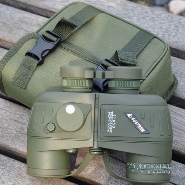 TEROPONG BINOCULAR BINOKULAR MILITER MARINE PRO 10X50 KOMPAS COMPASS