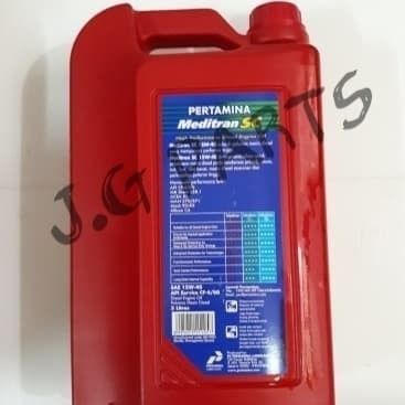 OLI MESIN PERTAMINA MEDITRAN SC DIESEL 15W-40 5 LITER