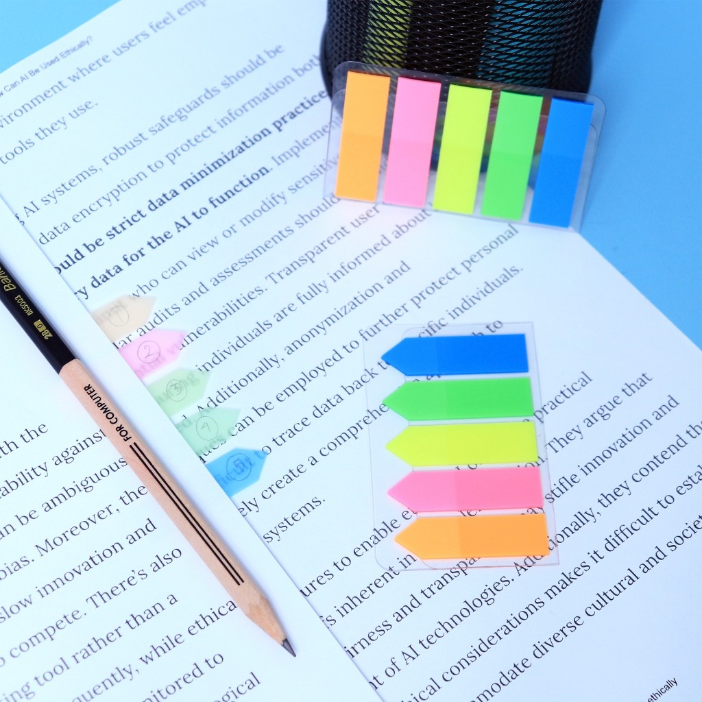 

[Pelangi Stationery] BANTEX Pembatas Buku Index Tab 100 Lembar Multi Warna 45x12mm