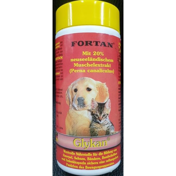vitamin anjing tua/ vitamin sendi kaki anjing/ fortan glykan 100gr